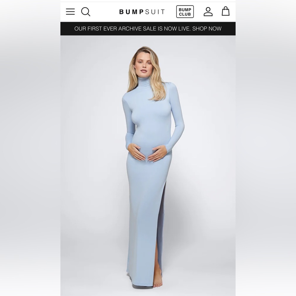 Bumpsuit, The Monica Dress, Powder Blue, Size XS, Brand new with tags!